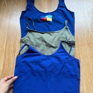 Blue and Olive Tank Tops S/M
